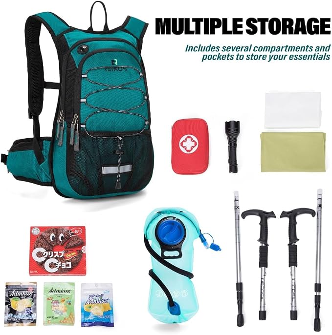 Hydration Pack Backpack with 3L Water Bladder - Image 4