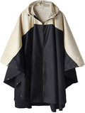 SaphiRose Unisex Rain Poncho Hooded Waterproof Raincoat by SaphiRose