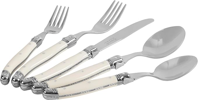 French Home Laguiole 20 Piece Flatware Set – 18/10 Stainless Steel Flatware Set - Image 2