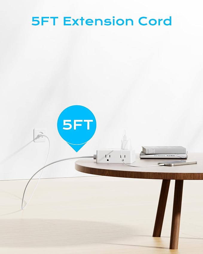 European Travel Plug Adapter, Olcorife Power Strip - Image 4