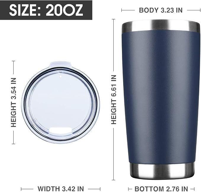 20oz Tumbler Bulk Stainless Steel Vacuum Insulated Tumblers - Image 2