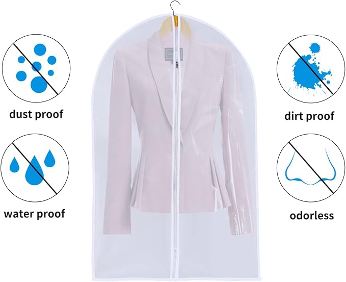 Clear Garment Bags Hanging Clothes Bags - Image 7
