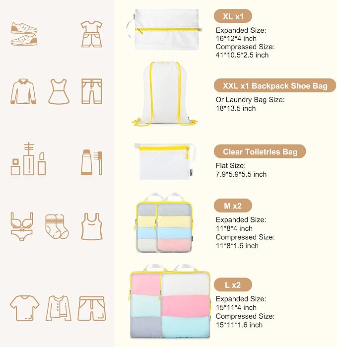 Lightweight Compression Packing Cubes - Image 6
