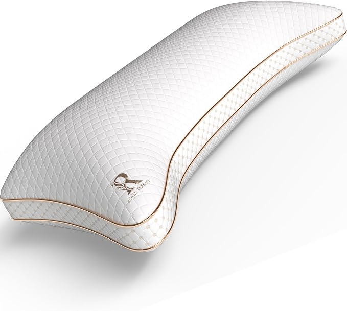 Royal Therapy King Memory Foam Pillow, Adjustable Shredded Odor-Free Pillow by ROYALTHERAPY