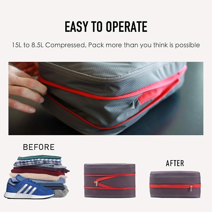 Bee Nesting Waterproof Compression Packing Cubes, Travel Packing organizers - Image 2