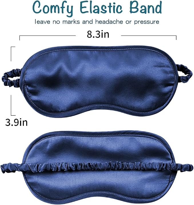 LULUSILK Mulberry Silk Sleep Eye Mask Blindfold - Image 6