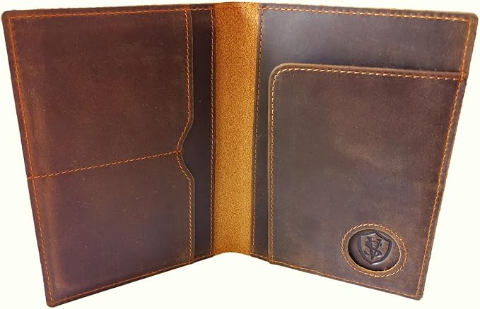 STAR VISTA Albatross Leather Travel Passport Holder, Minimalist Design - Image 7