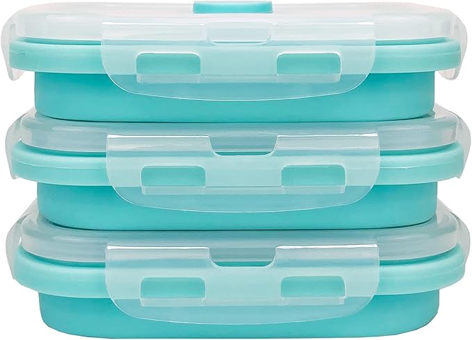 CCyanzi 3piece Collapsible Food Storage Containers by CCyanzi