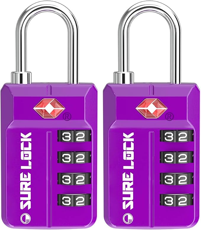TSA Approved Travel Luggage Locks, Open Alert Combination Lock by LOCKDEPOT