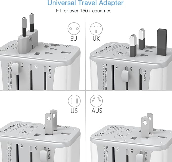TESSAN Universal Travel Adapter, International Power Adapter - Image 2