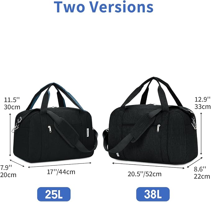 Narwey Carry on Bag 22x14x9 Airlines Approved, Carry on Duffle Bag - Image 3