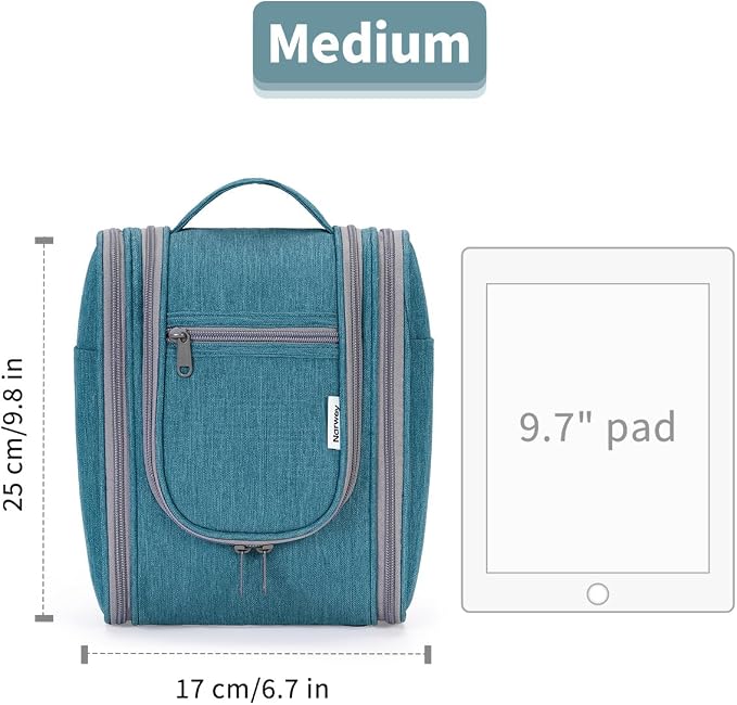 Narwey Small Hanging Travel Toiletry Bag Cosmetic Make up Organizer - Image 8