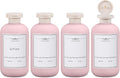ASEVAT 6.7oz 4Pcs Plastic Refillable Travel Shampoo & Conditioner Bottles by ASEVAT