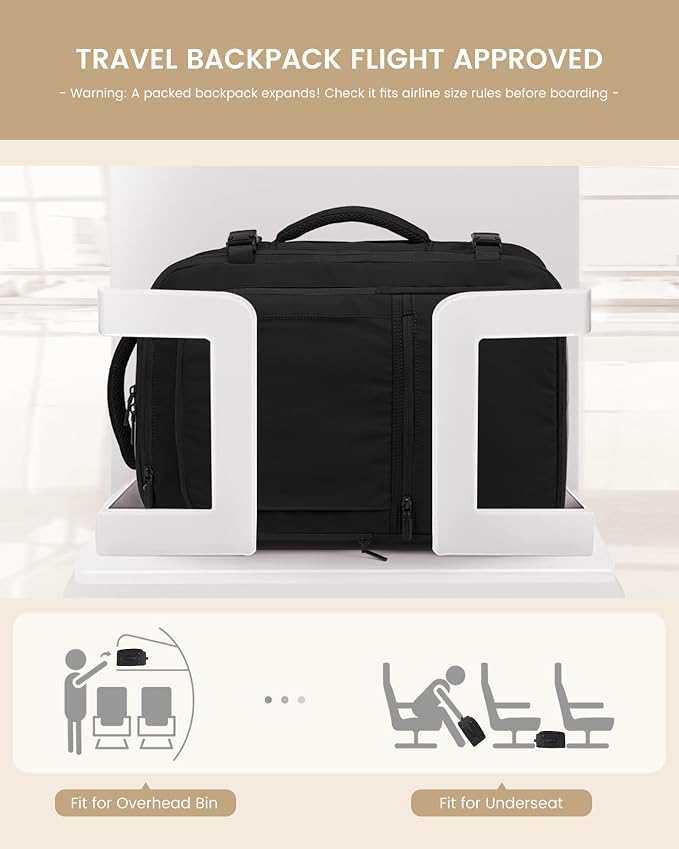 LOVEVOOK Travel Backpack for Women & Men, 60L Large Carry On Backpack Airline - Image 5
