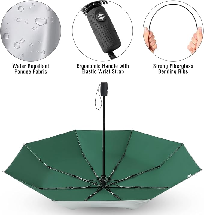 G4Free UPF 50+ UV Protection Large Travel Umbrella 42/46 Inch Auto Open Close - Image 5