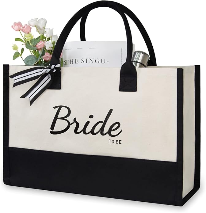 TOPDesign Canvas Tote Bag, Bridal Shower Gifts by TOPDesign
