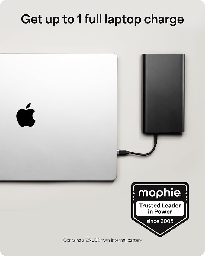 Mophie Powerstation Ultra 25, 000mAh Laptop Power Bank – 140W USB-C PD Fast - Image 7