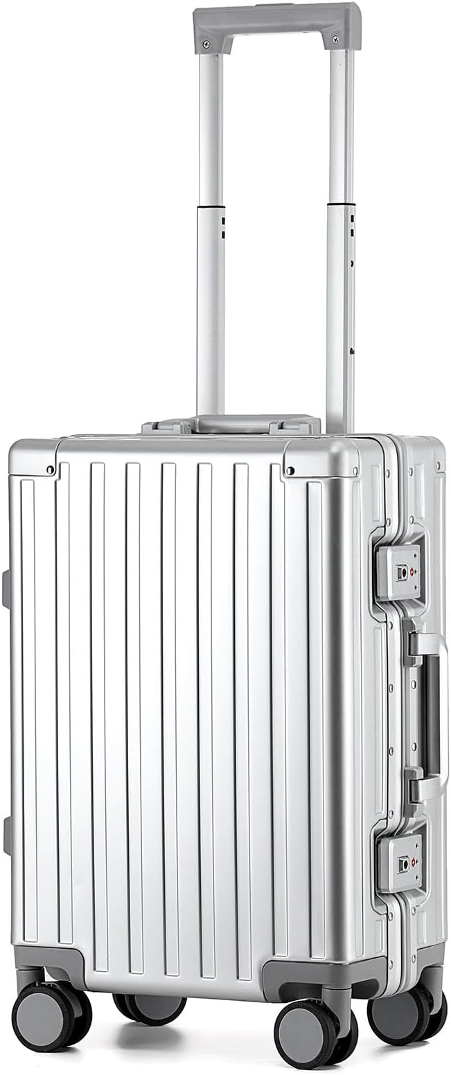 20 Inch All Aluminum Carry On Luggage 22x14x9 Airline Approved - Image 9