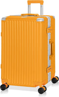 AnyZip Luggage PC+ABS Aluminum Frame Zipperless Checked Luggage Hard Shell by YourBestTravelChoice