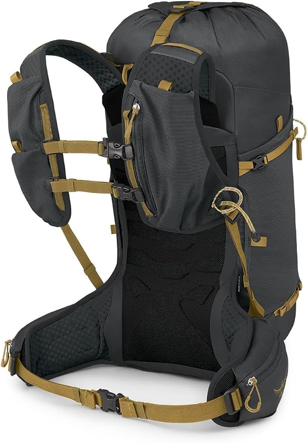 Osprey Talon Velocity 30L Men's Hiking Backpack, Dark Charcoal/Tumbleweed - Image 6