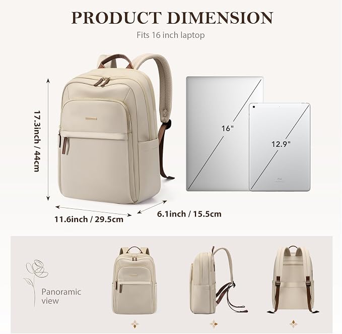 Travel Backpack for Women Personal Carry On Bag Business Weekender Hiking - Image 4