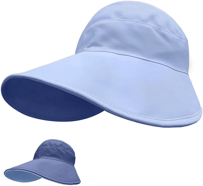Sun Hats for Womens Wide Brim UV Protection Fishing Hats Packable Reversible by huablo