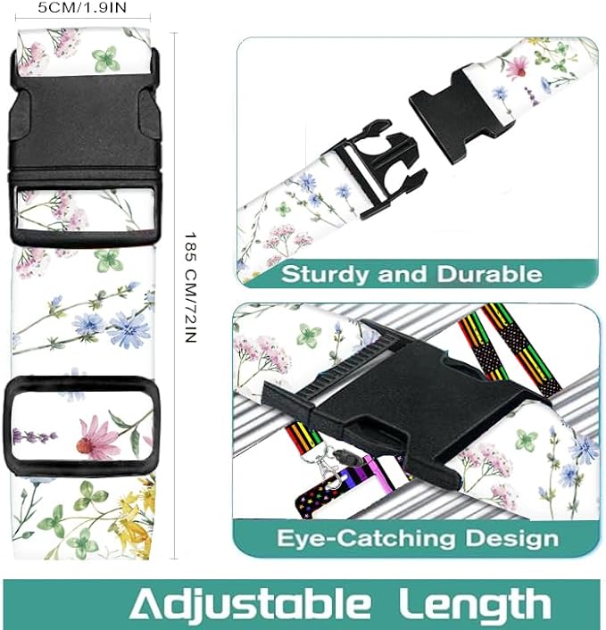 Luggage Straps for Suitcases Travel Belt Accessories, Cute Suitcase Strap - Image 2