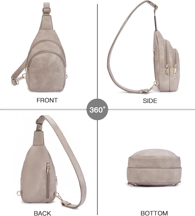 Telena Small Sling Bag for Women Leather Crossbody Fanny Packs Chest Bag for - Image 7