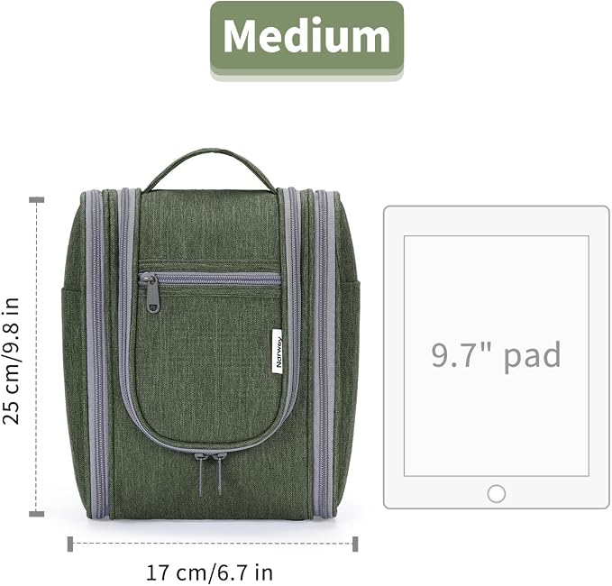 Narwey Small Hanging Travel Toiletry Bag Cosmetic Make up Organizer - Image 8
