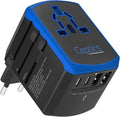 Ceptics Universal Travel Adapter, 5 in 1 Universal Laptop Charger by Ceptics