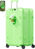 Krute Luggage with Spinner Double Wheels Suitcases with USB Port and Cup Holder by Krute