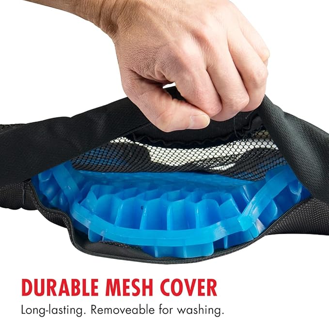 HEALTHMATE IN9115 Comfy Gel Coccyx Cushion Gel Seat Cushion - Image 4