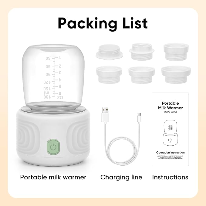 Baby Bottle Warmer, Maypott Portable 3 Minutes Fast Milk Warmer - Image 9