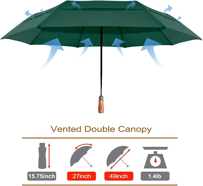 Lejorain Large Folding Golf Umbrella - Image 2