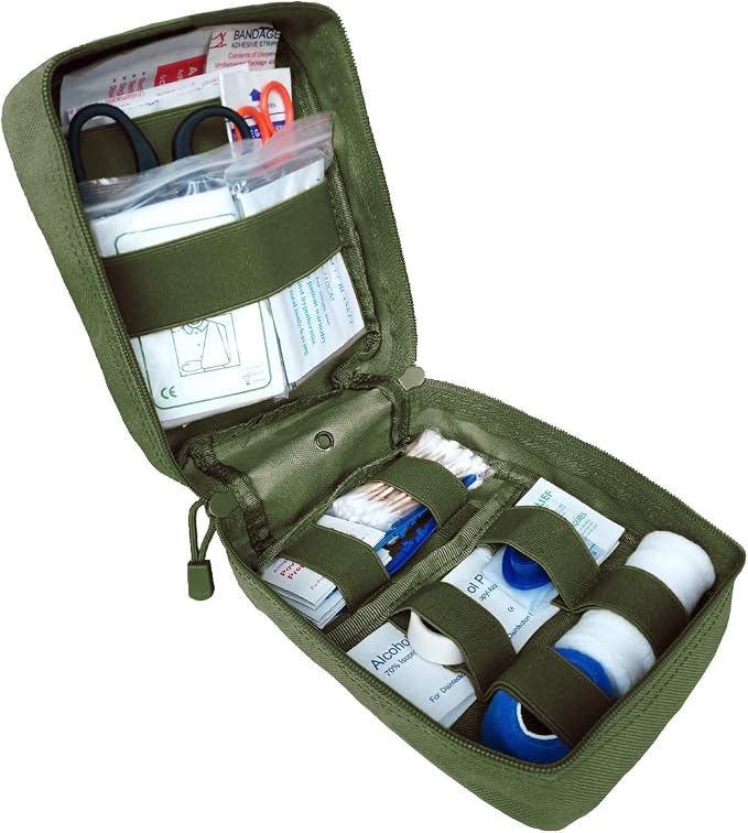 First Aid Kit EMT Medical IFAK Pouch, Molle Tactical Med Emergency Trauma Bag - Image 4