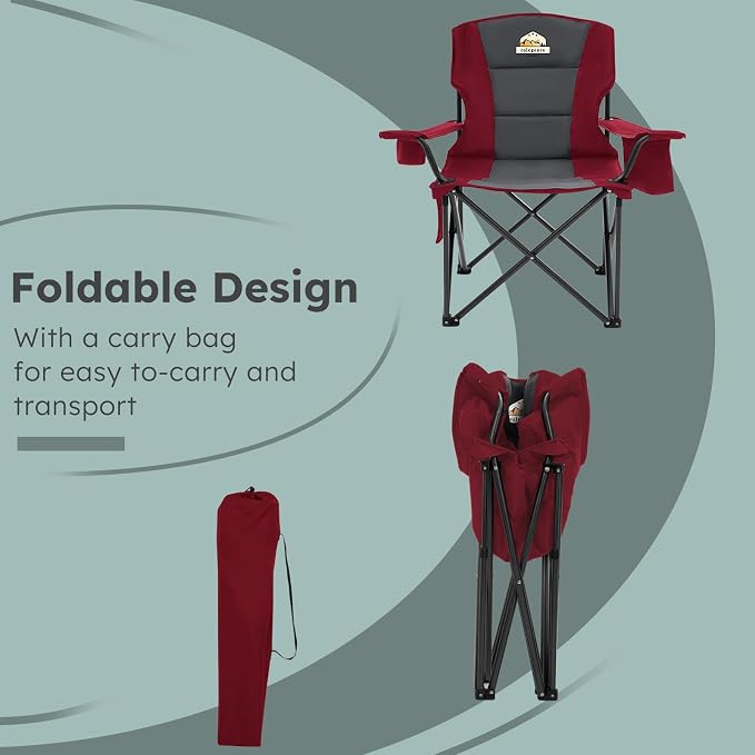 Oversized Folding Camping Chairs - Image 8