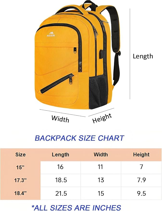 MATEIN 18.4 Inch TSA Approved Backpack, Extra Large 50 L Outdoor Carryon - Image 5