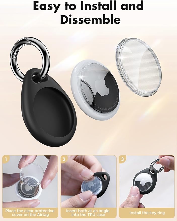 UNBREAKcable Holder for Apple AirTag Waterproof TPU Shell Case - Image 4