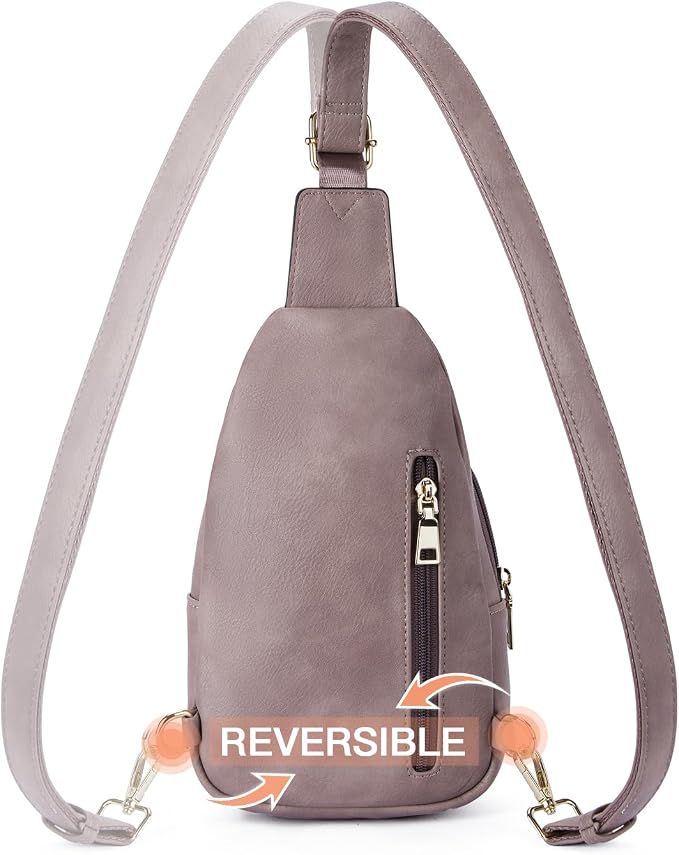 Telena Small Sling Bag for Women Leather Crossbody Fanny Packs Chest Bag for - Image 5