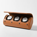 Oirlv Premium Leather Watch Roll Travel Case 3-Slot Watch Box by Oirlv