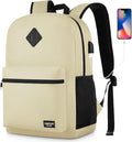 School Backpack, Unisex Classic Bookbag Teens Schoolbag by YAMTIONBAGS