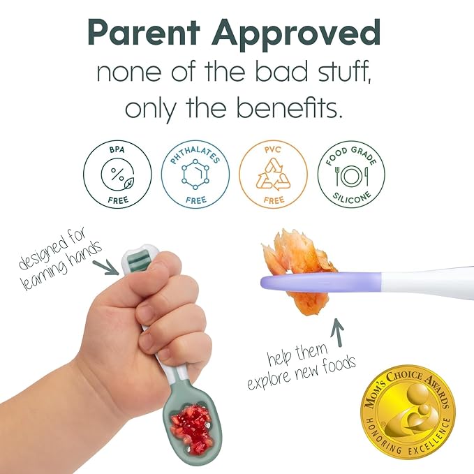 NumNum Baby Spoons Set, Baby Essentials Pre-Spoon GOOtensils - Image 3