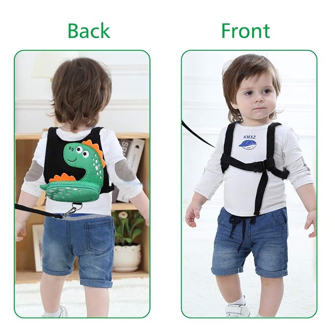3 in 1 Toddler Harness Leash + Baby Anti Lost Wrist Link, Accmor Cute Dinosaur - Image 5