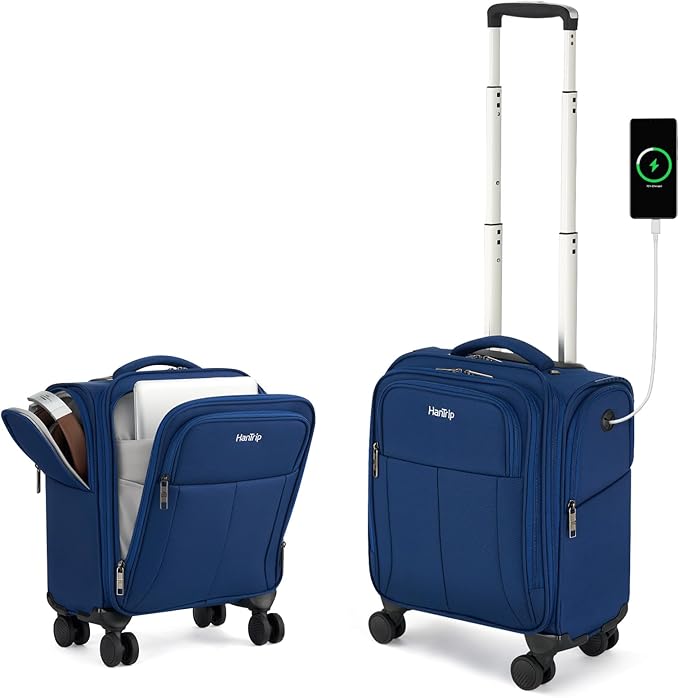 16 Inch Underseat Carry On Luggage by HanTrip
