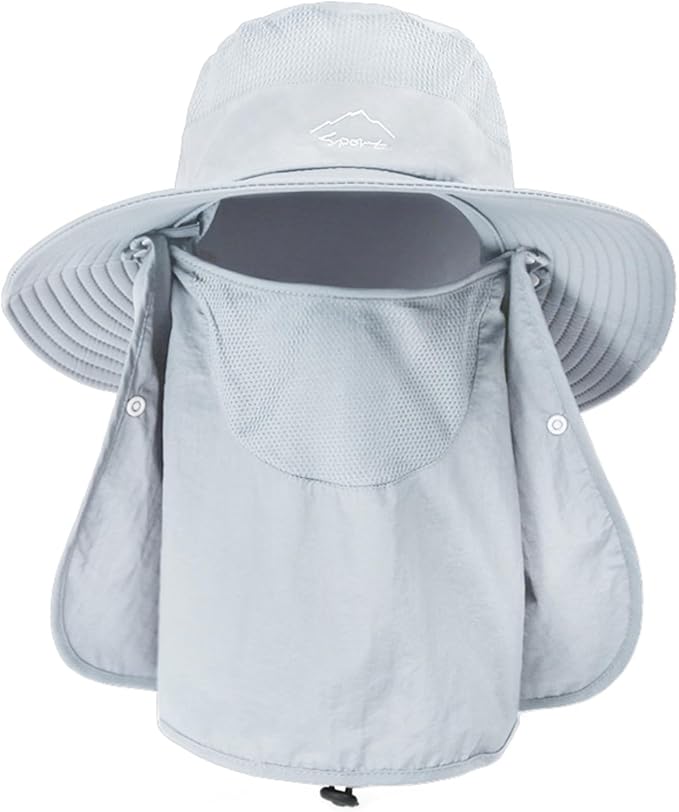 Sun Hats for Men Women Fishing Hat UPF 50+ Breathable Wide Brim Summer UV by Rosoz