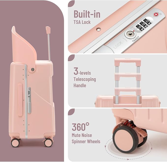 22'' Hardside Ride-On Suitcase - Image 2