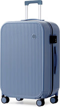 mixi Hardside PC Suitcase 24 Inch Checked Luggage Spinner Wheels TSA by MIXI