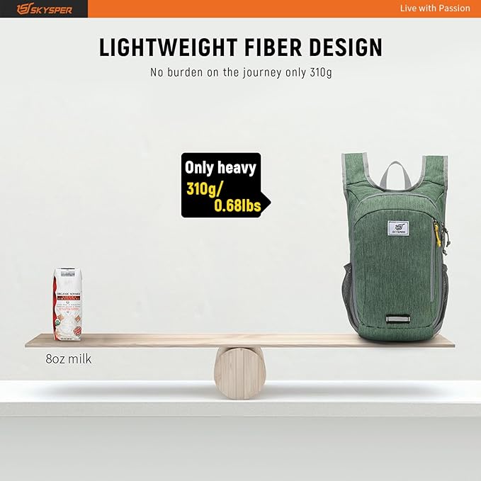 SKYSPER Small Daypack 10L/15L/20L Hiking Backpack Packable Lightweight Travel - Image 2