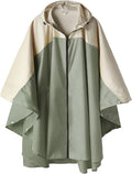 SaphiRose Unisex Rain Poncho Hooded Waterproof Raincoat by SaphiRose
