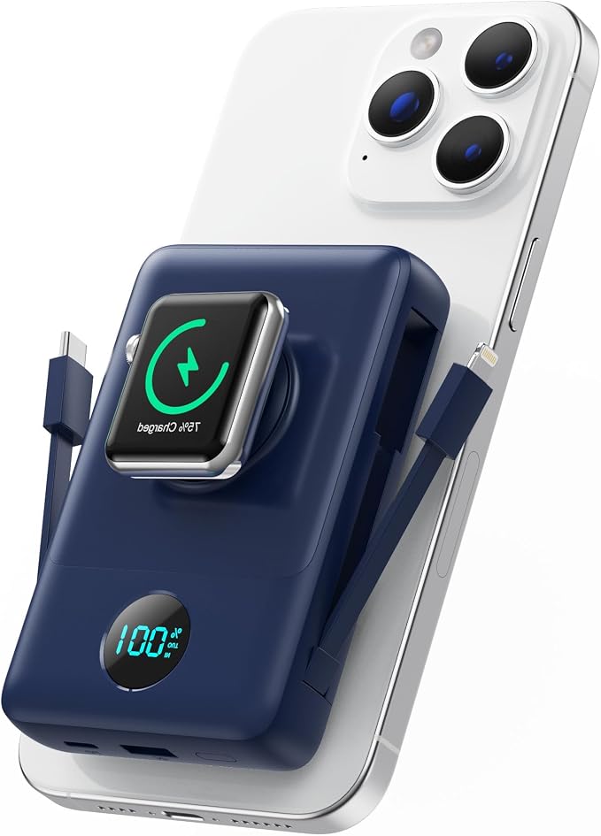 Magnetic Portable Charger for iPhone by Pxwaxpy